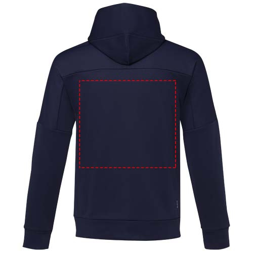 Nubia Performance Kapuzensweatjacke für Herren: Logoposition – oberer Rücken