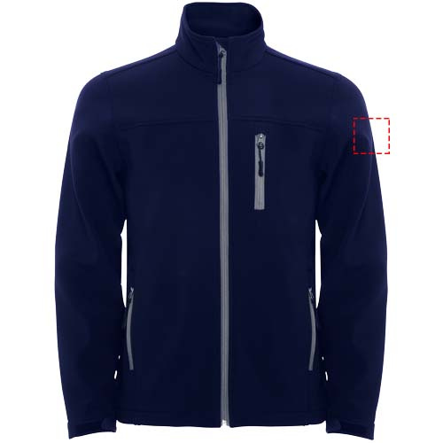 Veste softshell Antartida pour enfant: Emplacement du logo – biceps gauche