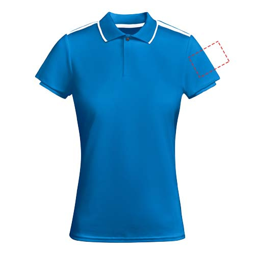 Tamil naisten lyhythihainen urheilupoolopaita: Logon sijainti – vasen olkavarsi