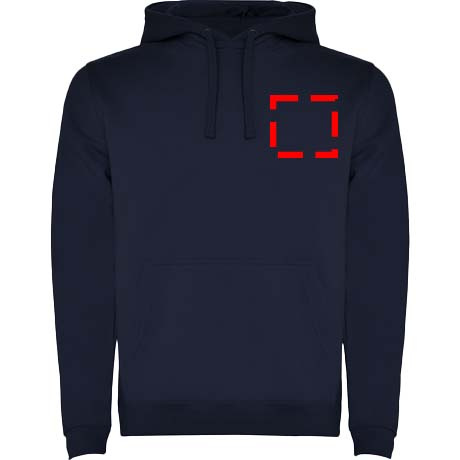 Urban meeste kapuutsiga hoodie: Logo asukoht – vasak rind