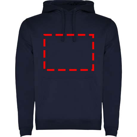 Urban meeste kapuutsiga hoodie: Logo asukoht – rõiva kogu esiosa