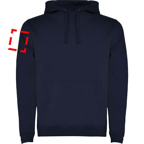 Urban meeste kapuutsiga hoodie: Logo asukoht – parem õlavars