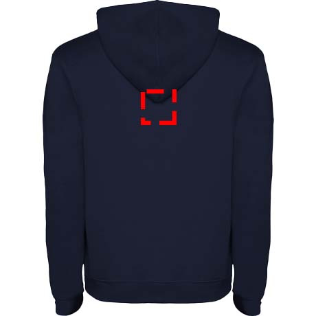 Urban meeste kapuutsiga hoodie: Logo asukoht – selja ülaosa