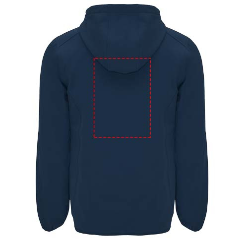 Siberia softshell-takki, unisex: Logon sijainti – selän yläosa