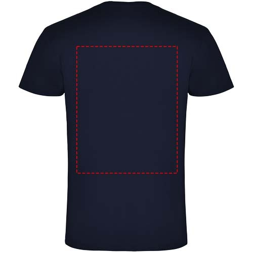 Samoyedo T-Shirt mit V-Ausschnitt für Herren: Logoposition – oberer Rücken