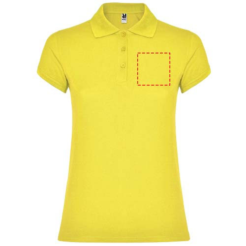 Star lühikeste varrukatega naiste polo: Logo asukoht – vasak rind