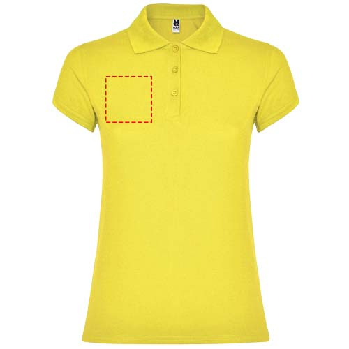 Star lühikeste varrukatega naiste polo: Logo asukoht – parem rind