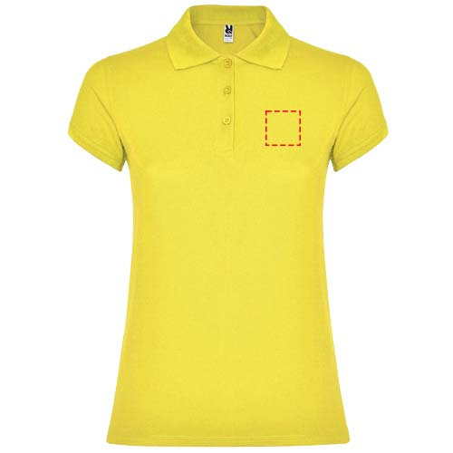 Star lühikeste varrukatega naiste polo: Logo asukoht – vasak rind