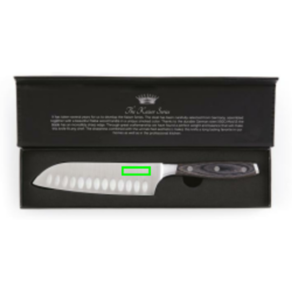 VINGA Kaiser Santoku peilis: Logotipo vieta – peilis