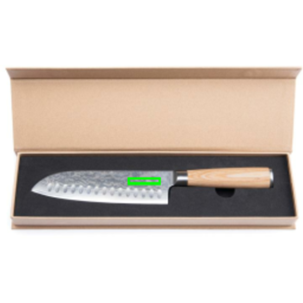 VINGA Hattasan Damascus Santoku nazis: Logotipa izvietojums – nazis