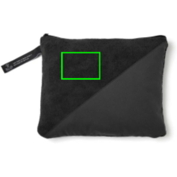 VINGA GRS RPET active dry towel 140 x 70cm: Logo position – product