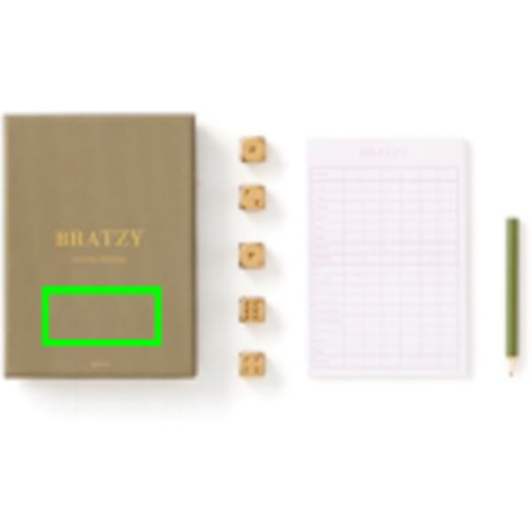 VINGA Bratzy kohvilauamäng: Logo asukoht – karp
