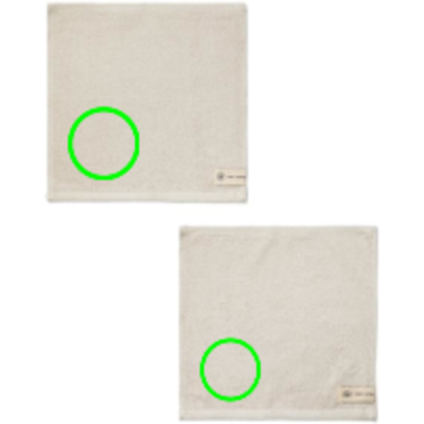 VINGA Birch towels 30x30: Logo position – towel
