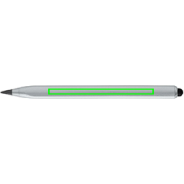 Eon Infinity Multitasking Stift aus RCS recycelt. Aluminium: Logoposition – Stiftschaft