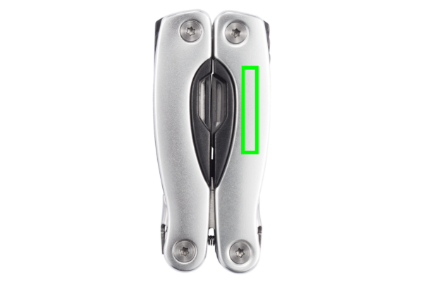 Mini Multitool: Logoposition – rechter Bereich der Produktvorderseite