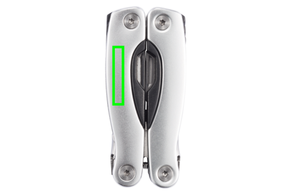 Mini Multitool: Logoposition – linker Bereich der Produktvorderseite