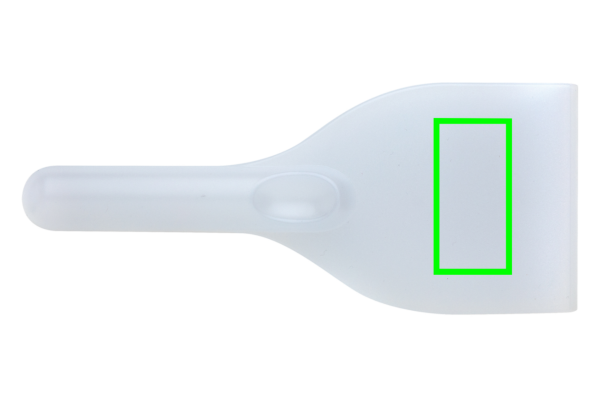 Eiskratzer: Logoposition – Rückseite des Produkts
