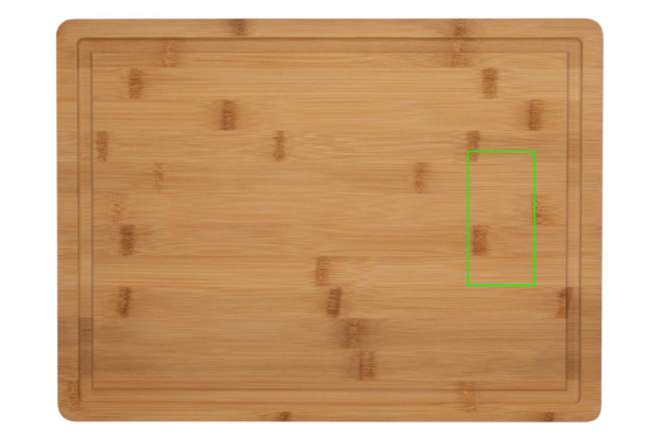 Ukiyo bamboo cutting board: Logo position – right front of the product