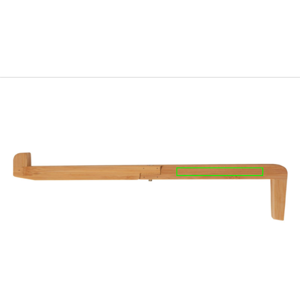 Bamboo portable laptop stand: Logo position – right side of the product