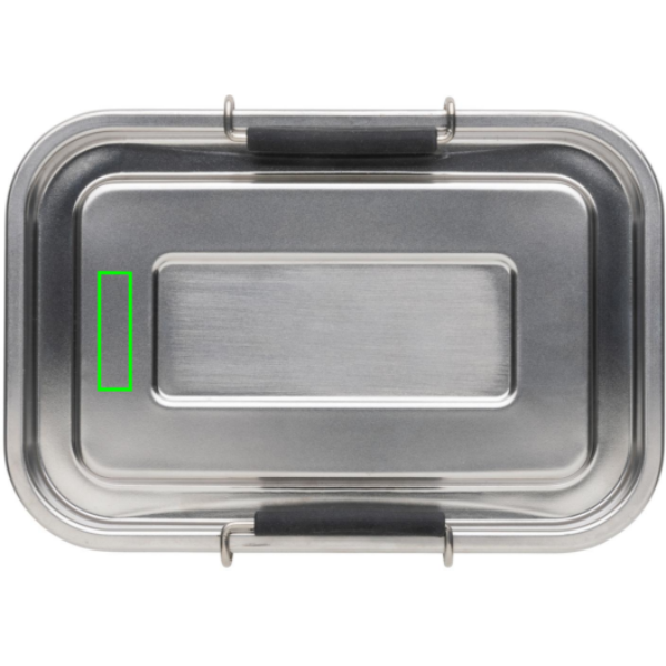 Auslaufsichere Lunchbox aus RCS recyceltem Stainless Steel: Logoposition – oberer linker Bereich des Produkts