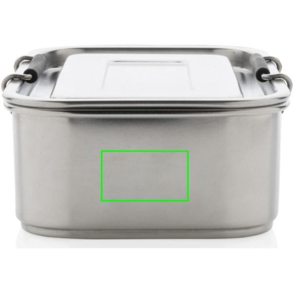 Auslaufsichere Lunchbox aus RCS recyceltem Stainless Steel: Logoposition – rechte Seite des Produkts