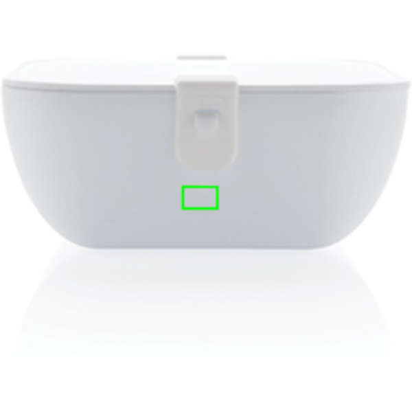 PP Lunchbox Square: Logoposition – Mitte des Produkts