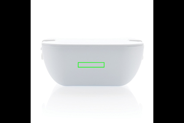 PP Lunchbox Square: Logoposition – Vorderseite des Produkts