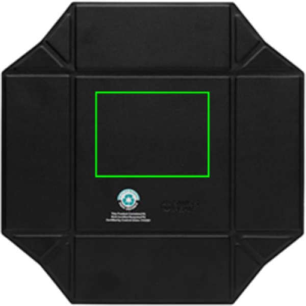 Swiss Peak RCS taaskasutatud PU-st kokkupandav magnetiline hoiualus: Logo asukoht – alumine osa