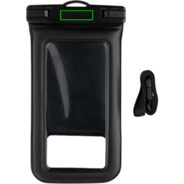 IPX8 Waterproof Floating Phone Pouch: Logo position – front of the product