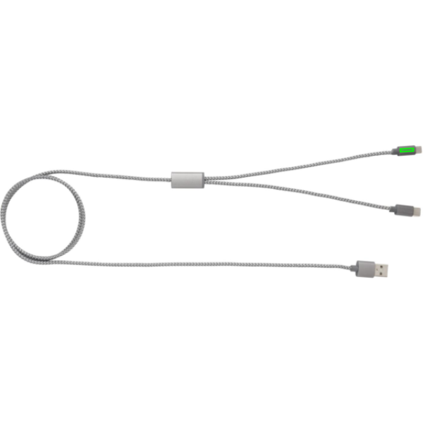 3-in-1 laadimiskaabel: Logo asukoht – USB C peal