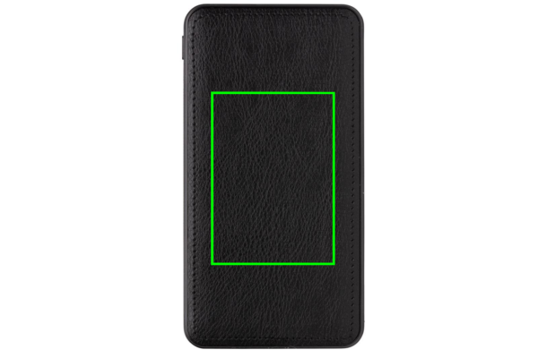 Tusca 10.000 mAh PU varavirtalähde: Logon sijainti – tuotteen takaosa