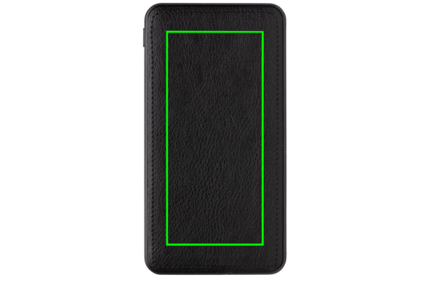 Tusca 10.000 mAh PU varavirtalähde: Logon sijainti – tuotteen etupuoli