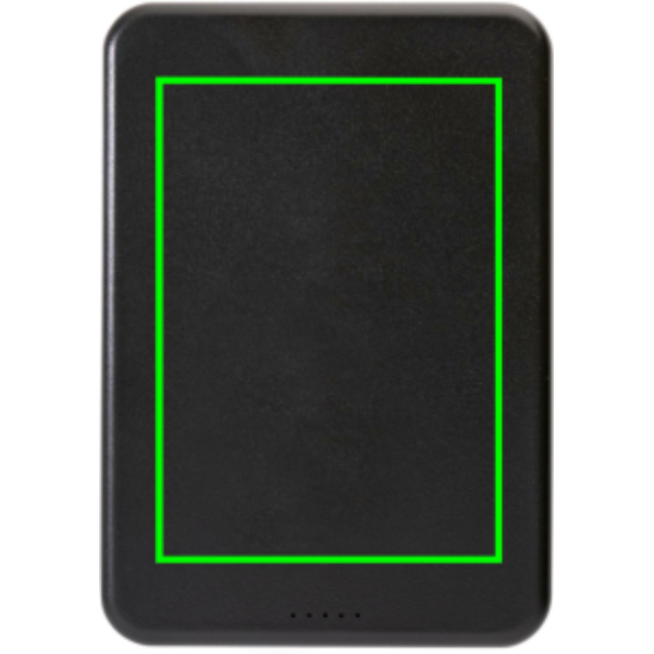 Magnetix RCS perdirbto plastiko 5000 mah magnetinis maitinimo blokas: Logotipo vieta – gaminio galinė pusė