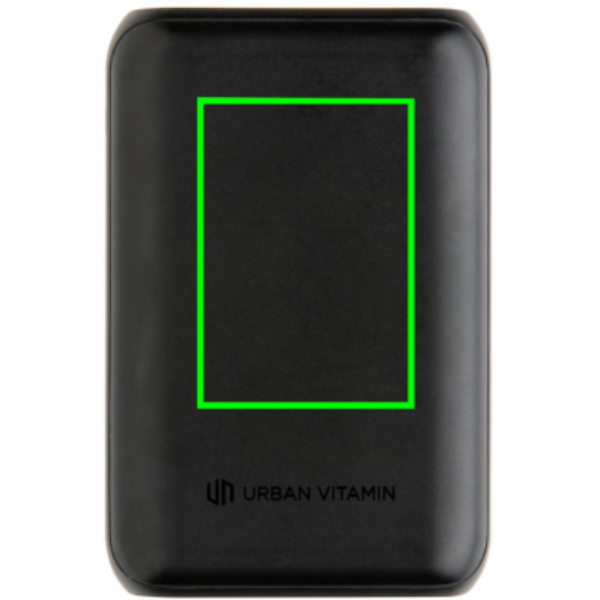 Urban Vitamin Alameda 10 000 mAh 18W PD maitinimo blokas: Logotipo vieta – gaminio priekinė pusė
