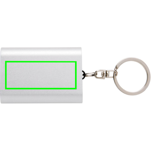 1.000 mAh Schlüsselanhänger Powerbank: Logoposition – Vorderseite des Produkts