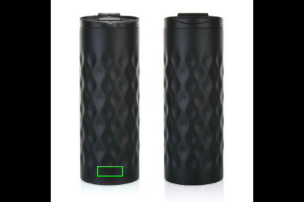 Geometrinen termosmuki 350 ml: Logon sijainti – tuotteen takaosan alaosa