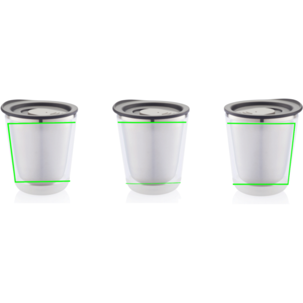 Dia termosmugg: Logotypens placering – produkt