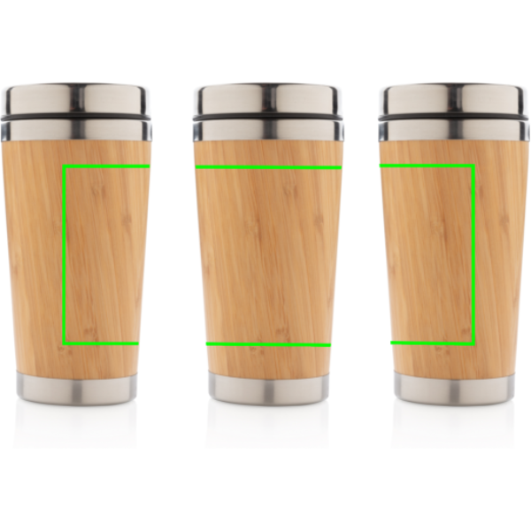 Bambu mugg: Logotypens placering – produkt