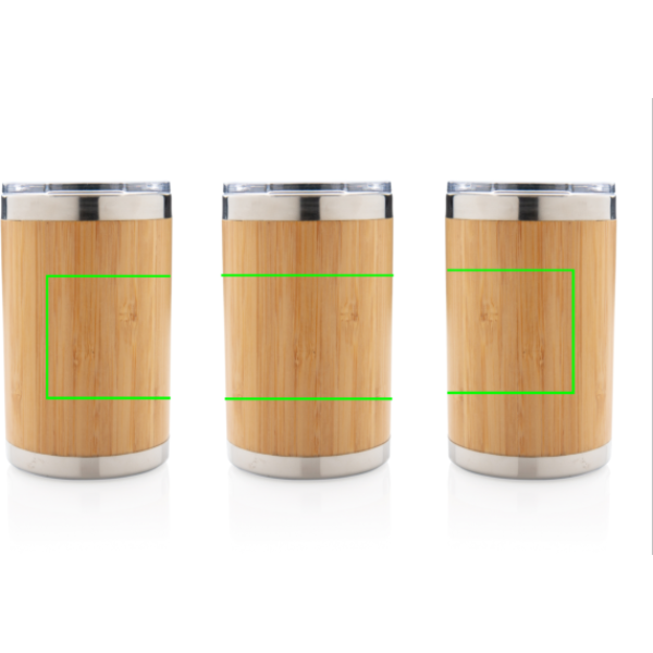 Bambus Coffee-To-Go Becher: Logoposition – Produkt