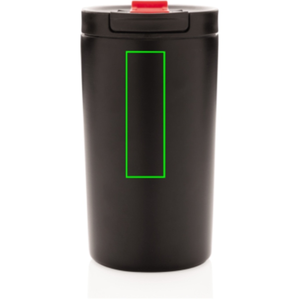 Läckagesäker vakuummugg 300 ml: Logotypens placering – övre delen av produktens baksida