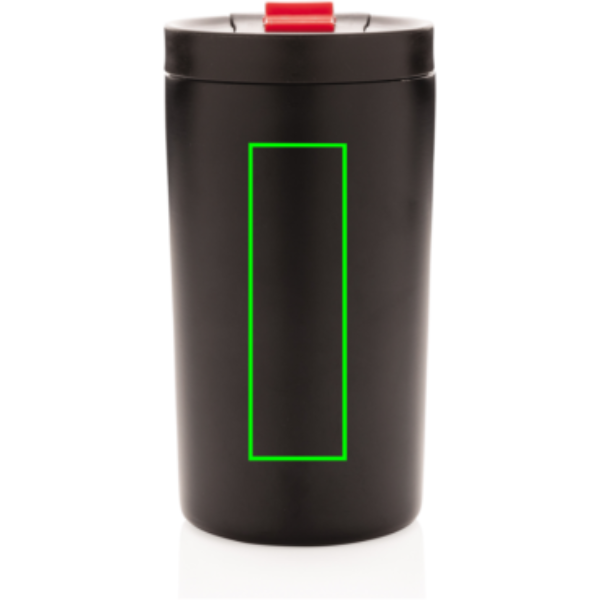 Läckagesäker vakuummugg 300 ml: Logotypens placering – mitten på produktens framsida