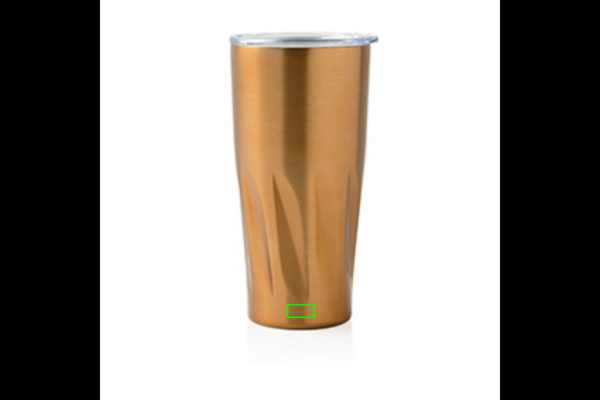 Termokrūze ar vara vakuuma izolāciju, 500 ml: Logotipa izvietojums – izstrādājuma priekšpuses apakšdaļa