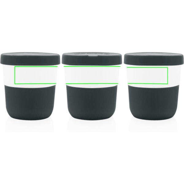 Gobelet à café à emporter en PLA: Emplacement du logo – produit