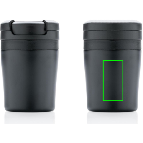 Coffee to go termokrūze, 160 ml: Logotipa izvietojums – izstrādājuma aizmugures vidusdaļa