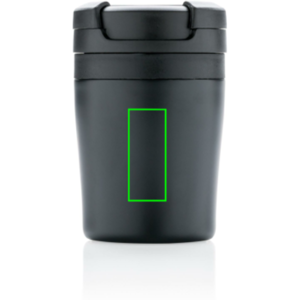 Coffee to go termokrūze, 160 ml: Logotipa izvietojums – izstrādājuma priekšpuses vidusdaļa