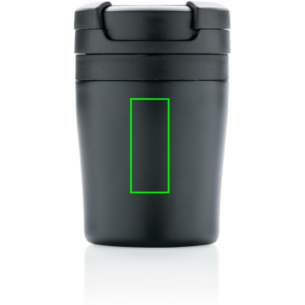 Coffee to go termokrūze, 160 ml: Logotipa izvietojums – izstrādājuma priekšpuses augšdaļa