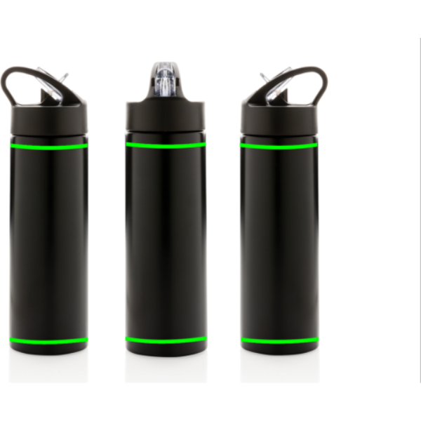 Sport bottle with straw: Logo position – flask