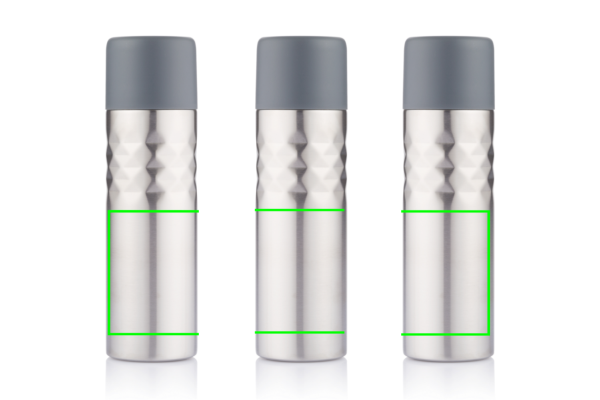 Bouteille isotherme Mosa: Emplacement du logo – produit
