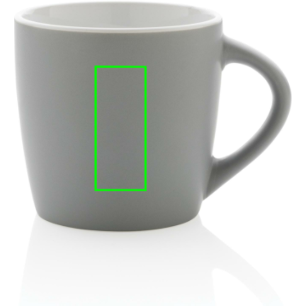 Ceramic mug with coloured interior, 300 ml: Logo position – front of the product