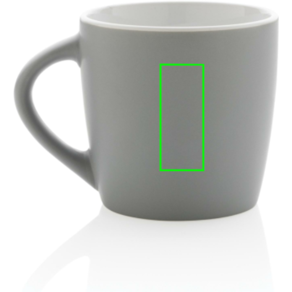 Ceramic mug with coloured interior, 300 ml: Logo position – back of the product